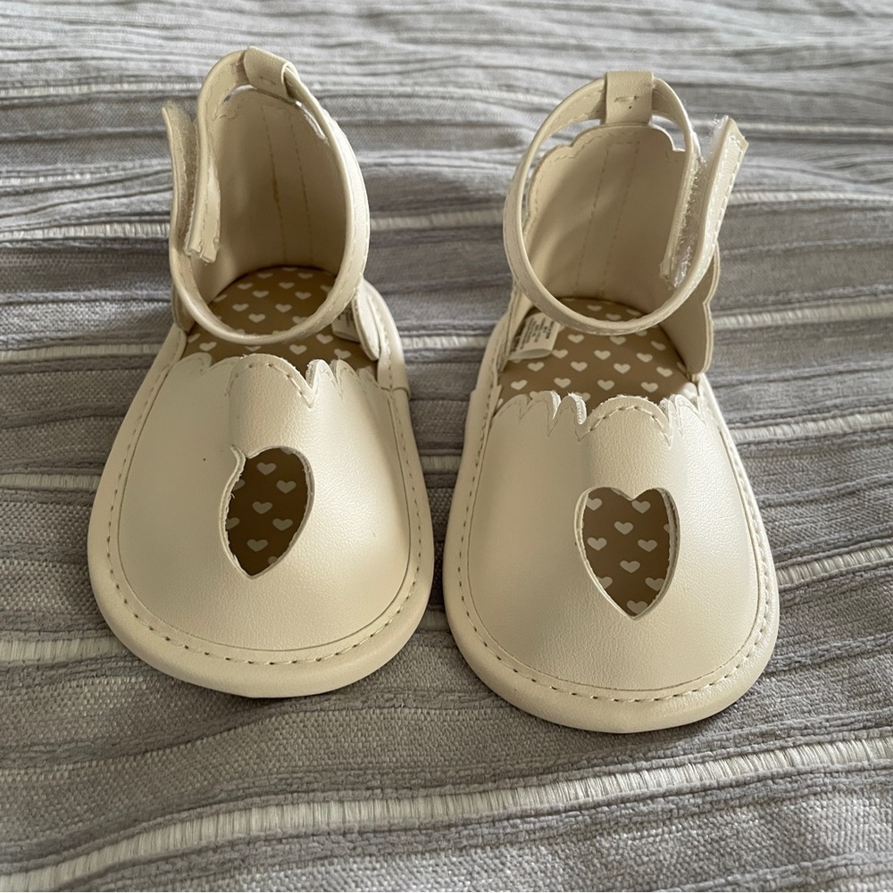 First Steps White 6-9M Shoes